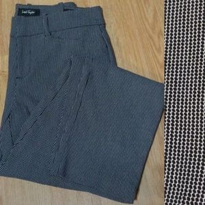 Lord & Taylor Black & White Kelly Ankle Trouser pants, 0, w/pockets!
